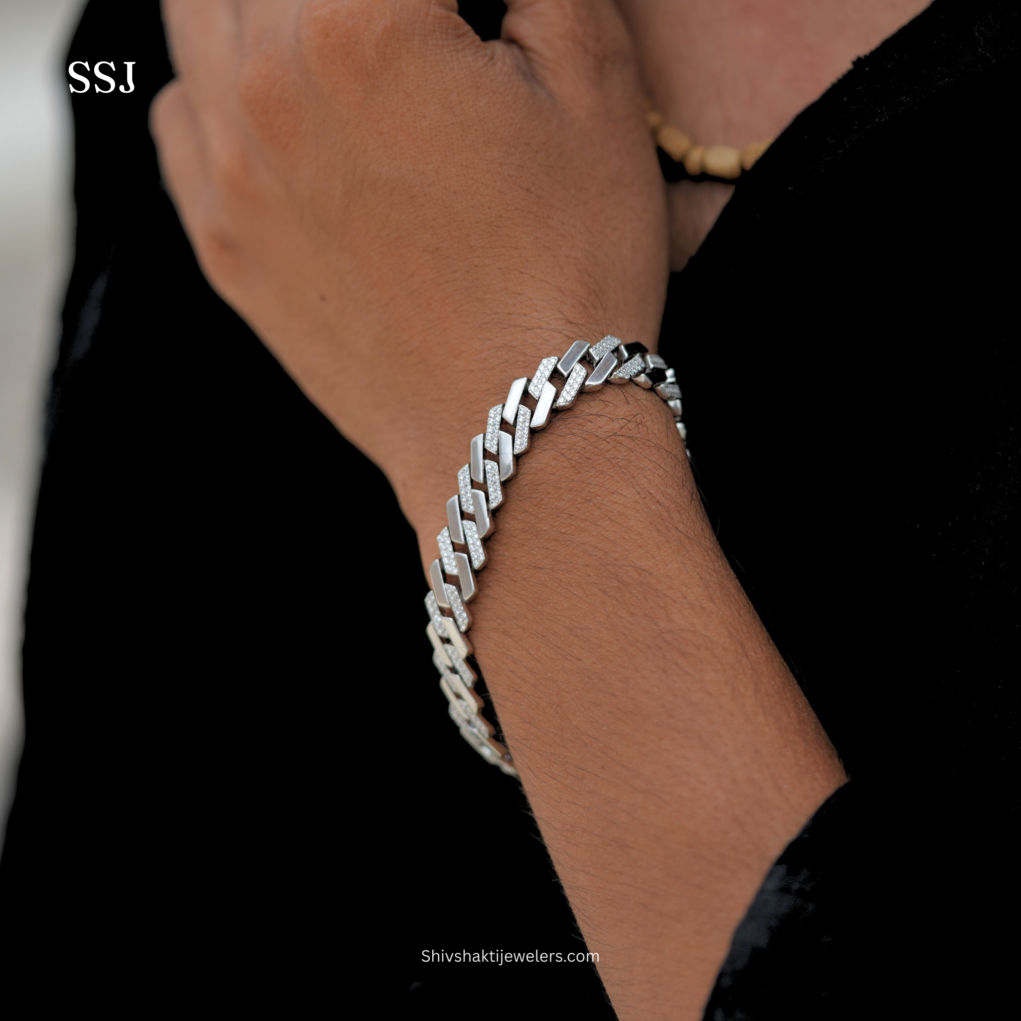 925 Silver Men’s Cuban Link Bracelet – Stylish Daily Wear & Party Wear Jewellery