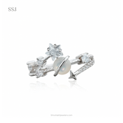 925 Silver “Cosmic Orbit” Planet & Star Ring