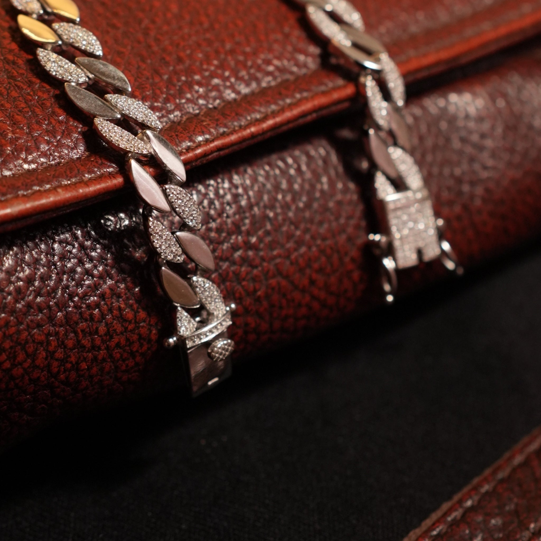 Men’s Diamond-Cut Silver Cuban Bracelet – Iced Link Edition