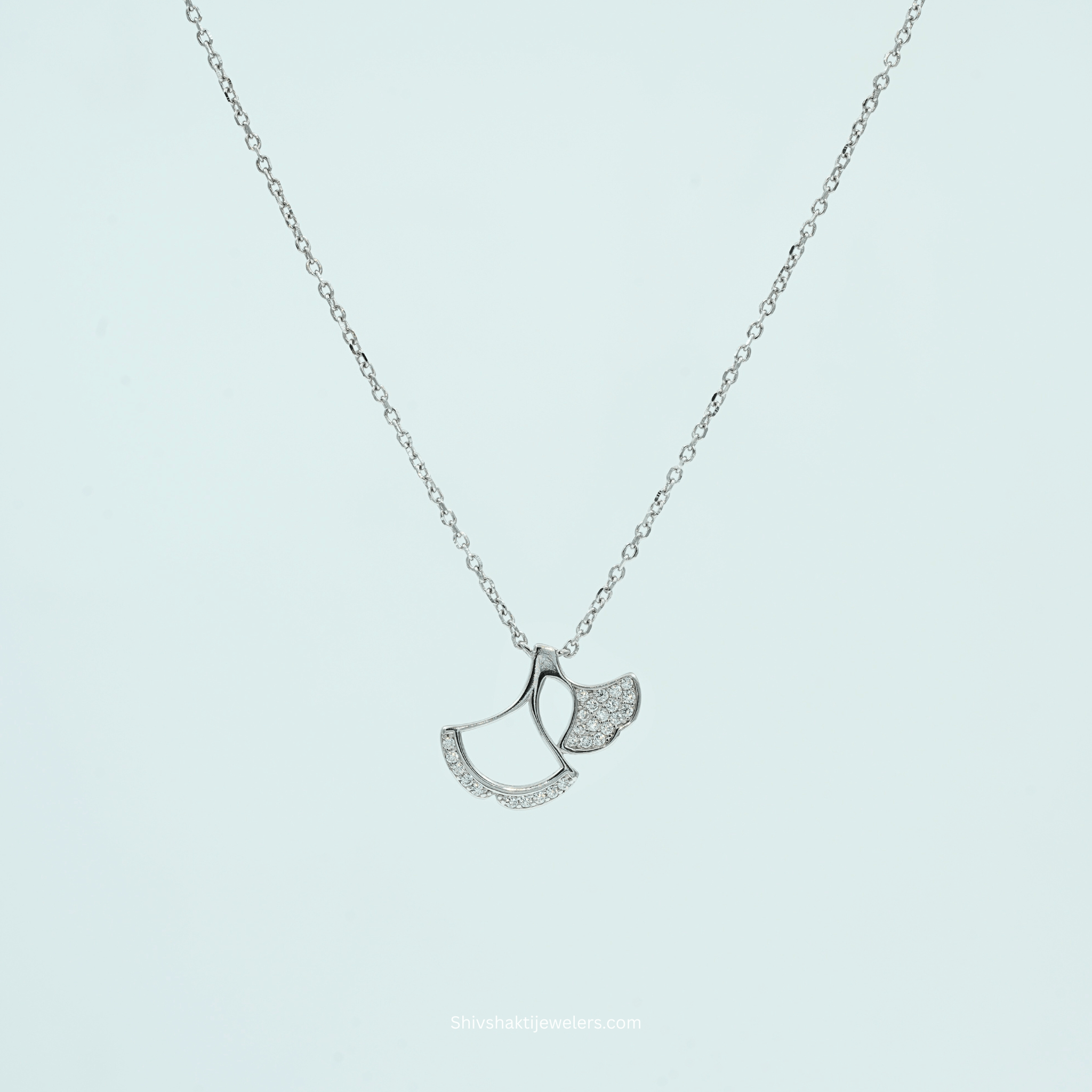 925 Silver Modern Dove Pendant Necklace – Symbol of Peace and Purity