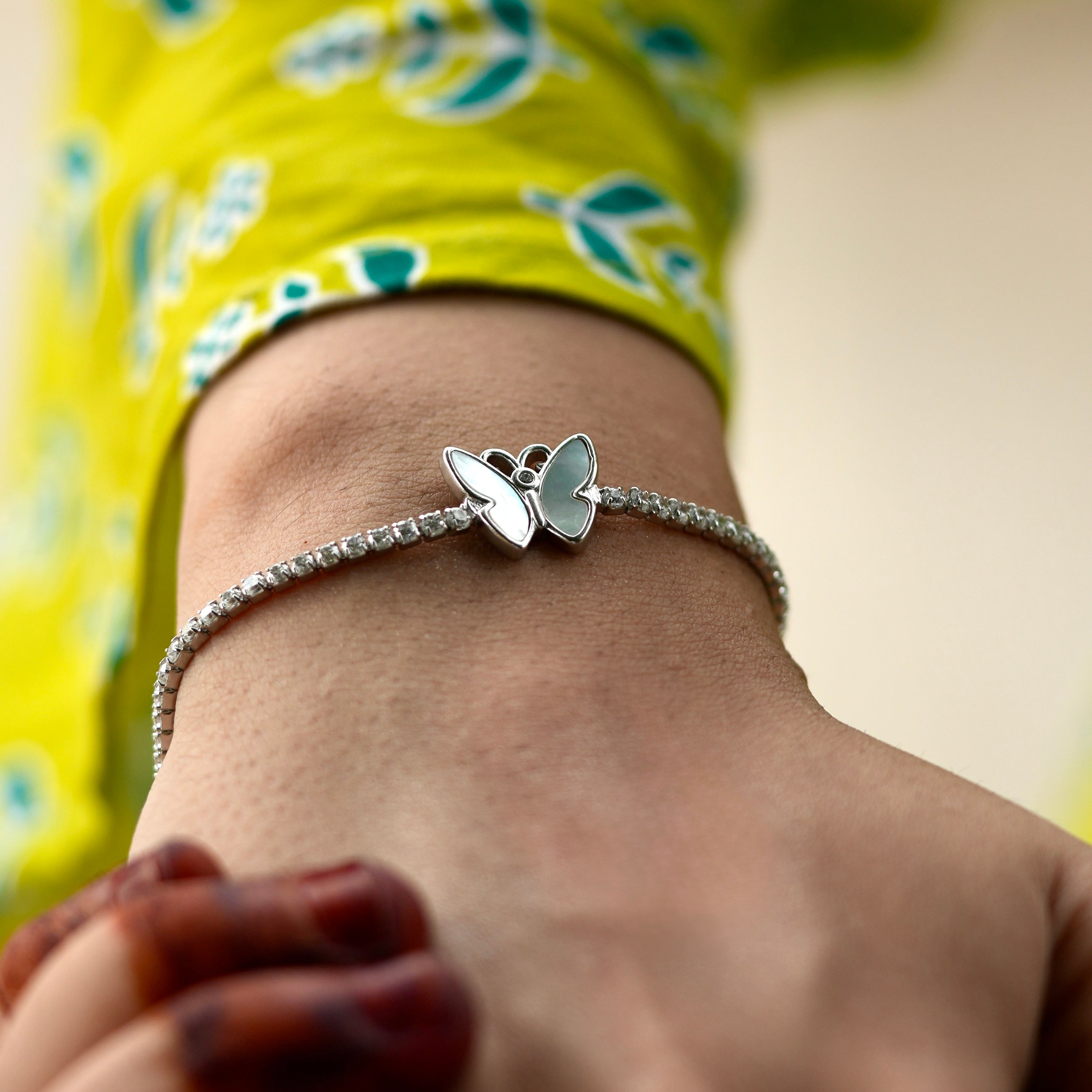 925 Silver Butterfly Bracelet for Women – Elegant Everyday & Party Wear