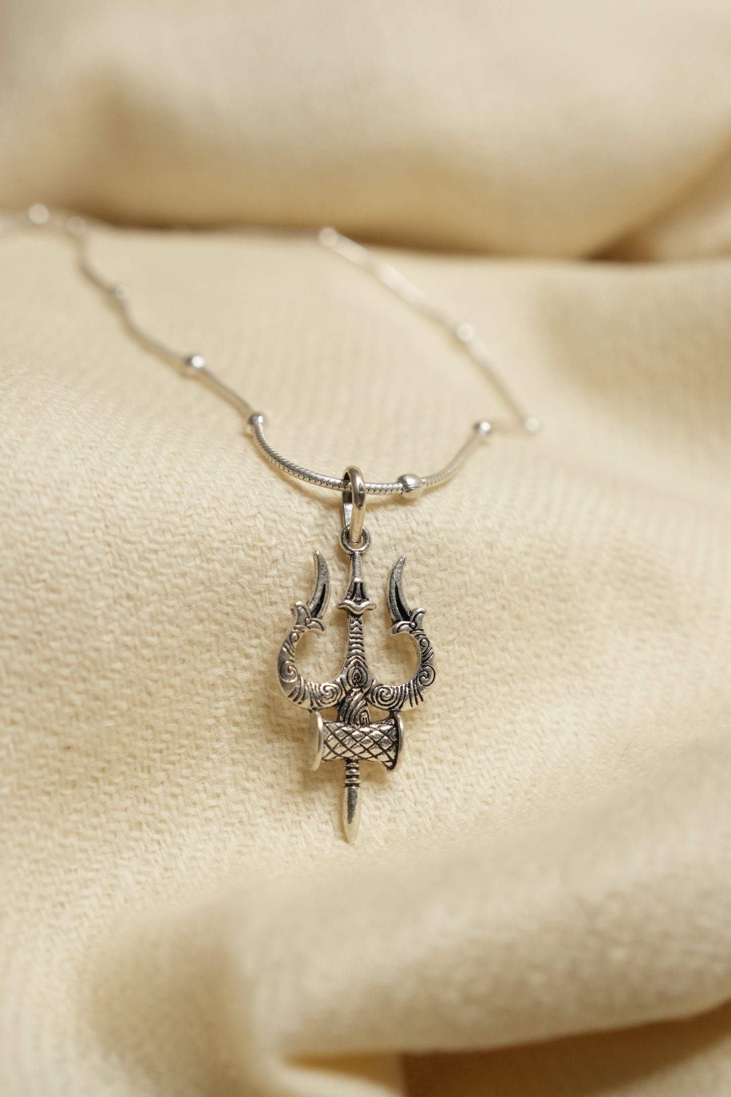 Mahadev Trishul - 925 Sterling Silver Mahadev Trishul Pendant – Power and Protection