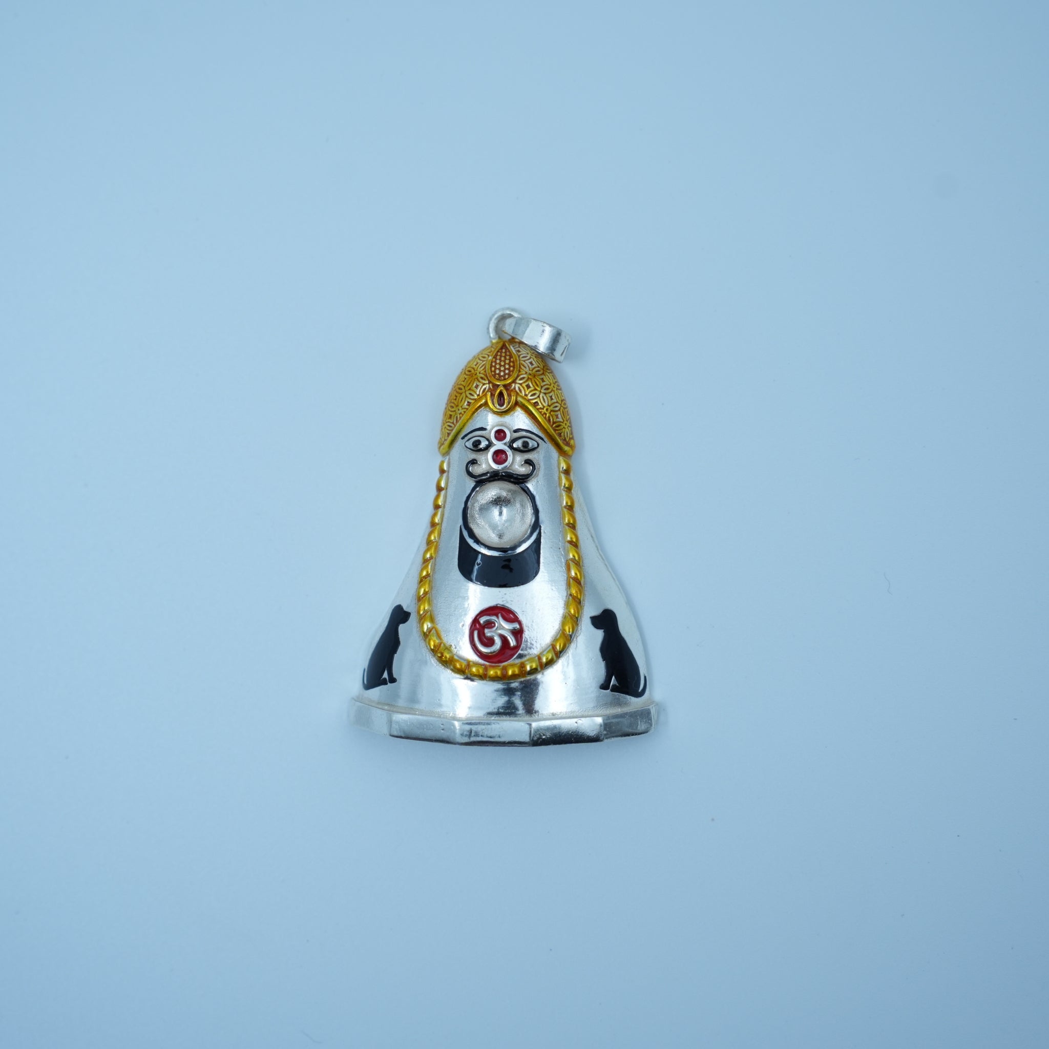 Kodamdeshar Bhairu Ji 925 Silver Pendant for Him