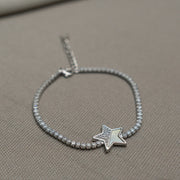 925 Silver Star CZ Bracelet – Shine On