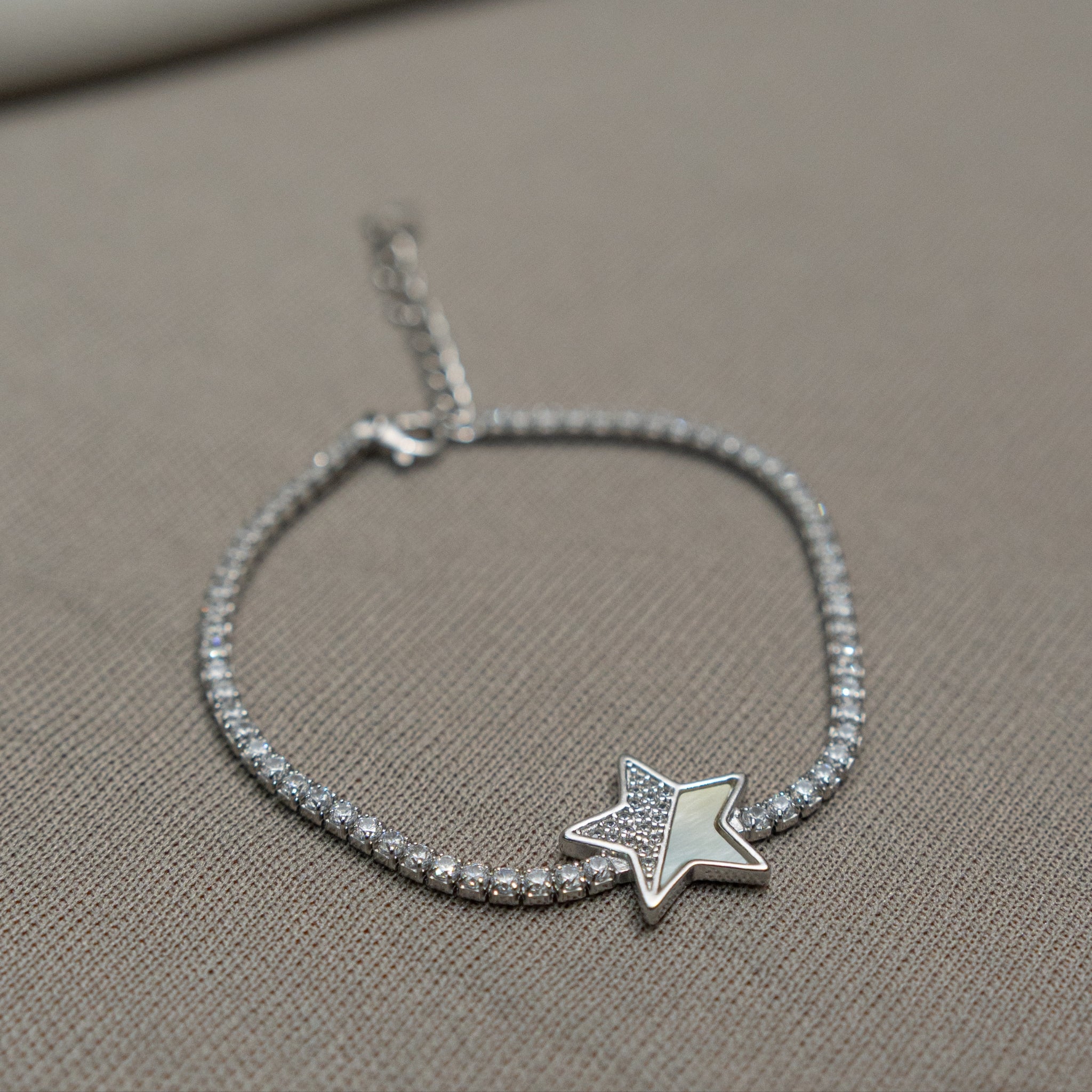 925 Silver Star CZ Bracelet – Shine On