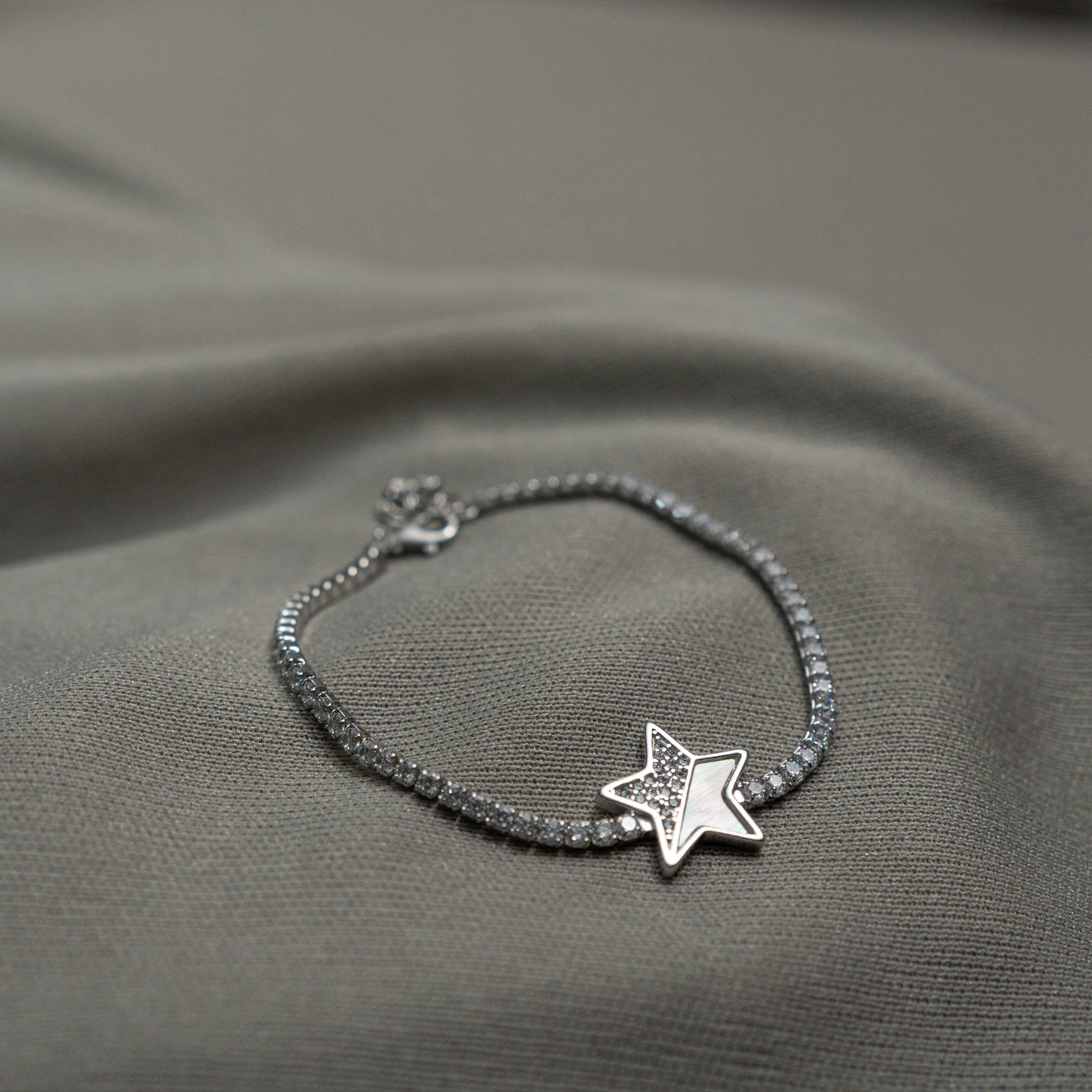 925 Silver Star CZ Bracelet – Shine On