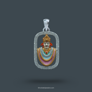 SSJ 925 Sterling Silver Khatu Shyam Ji Pendant – Devotional Jewellery for Men & Women