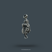 925 Sterling Silver Krishna Ji Pendant – Flute Pose Devotional Jewellery
